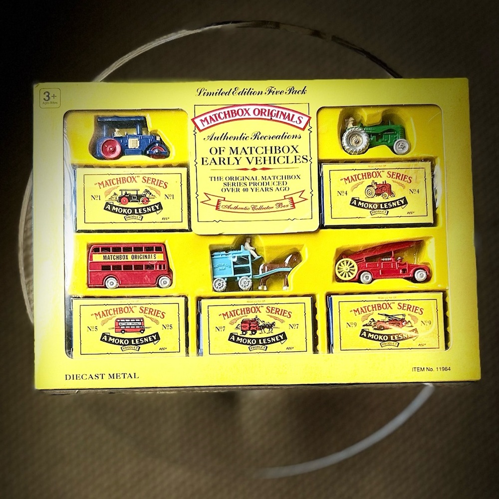 Vintage Matchbox Originals Authentic Recreations 5 Pack Vehicles